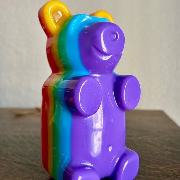 Colorful Rainbow Bear Sculpture